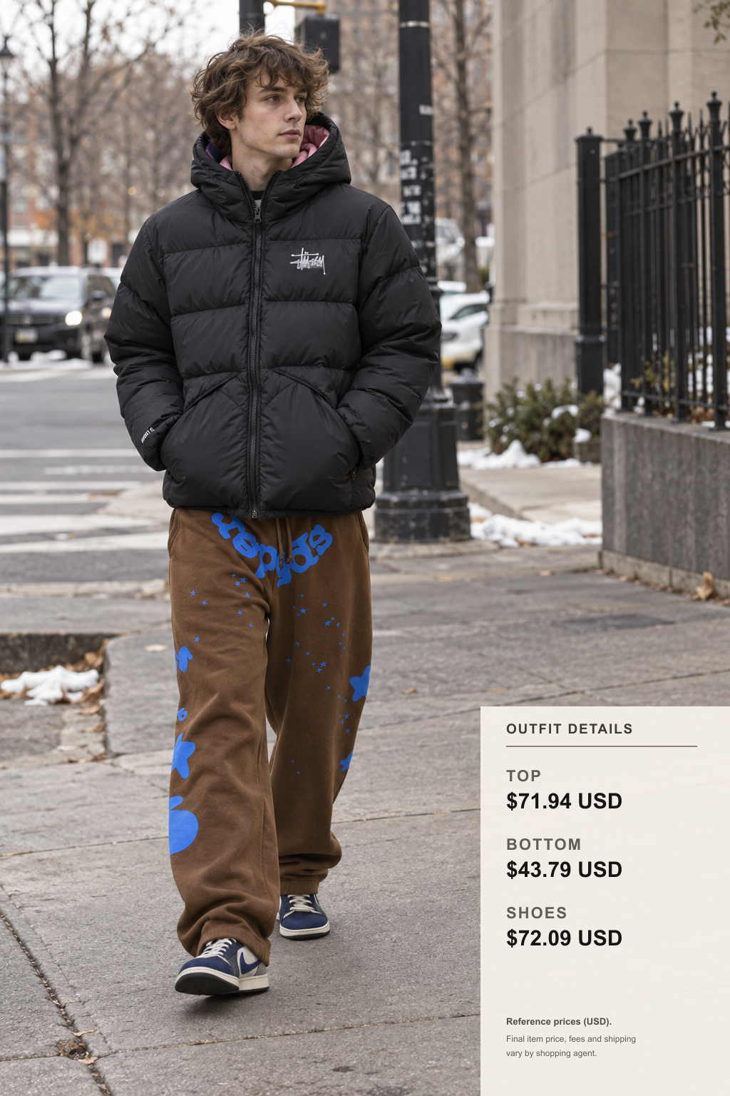 stussy Jacket Styling: 3 Fall-Winter Variants outfit 1 full-body street style for kakobuy