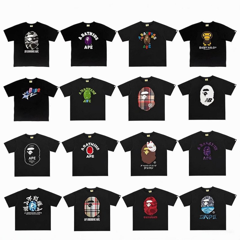 Bape Classic Monkey Print T-Shirt Collection Review: What Two Colourways From the D167 and D081 Groups Tell You