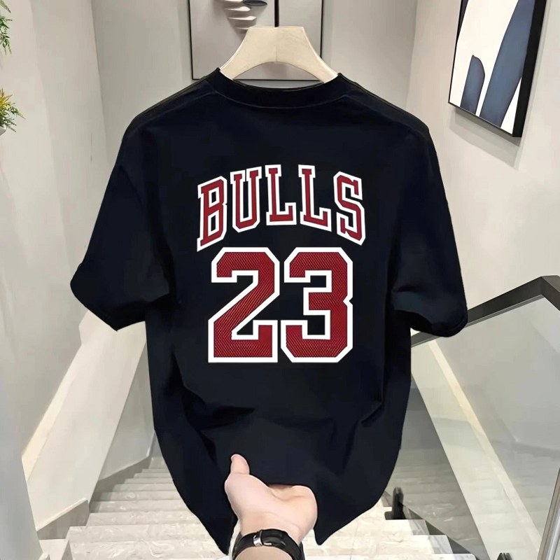 NBA Black T-Shirt in Casual Streetwear Style Review: A $5.07 Loose Cotton Tee, Measured