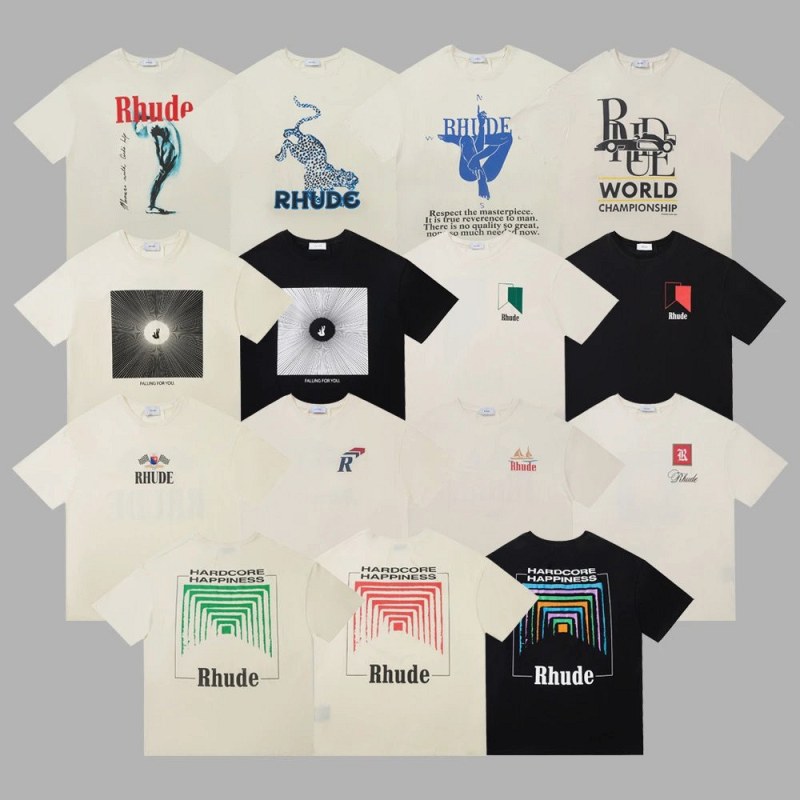 Rhude Multicolor T-Shirt Collection Review: Picking One Tee Out of a 45-Variant Listing